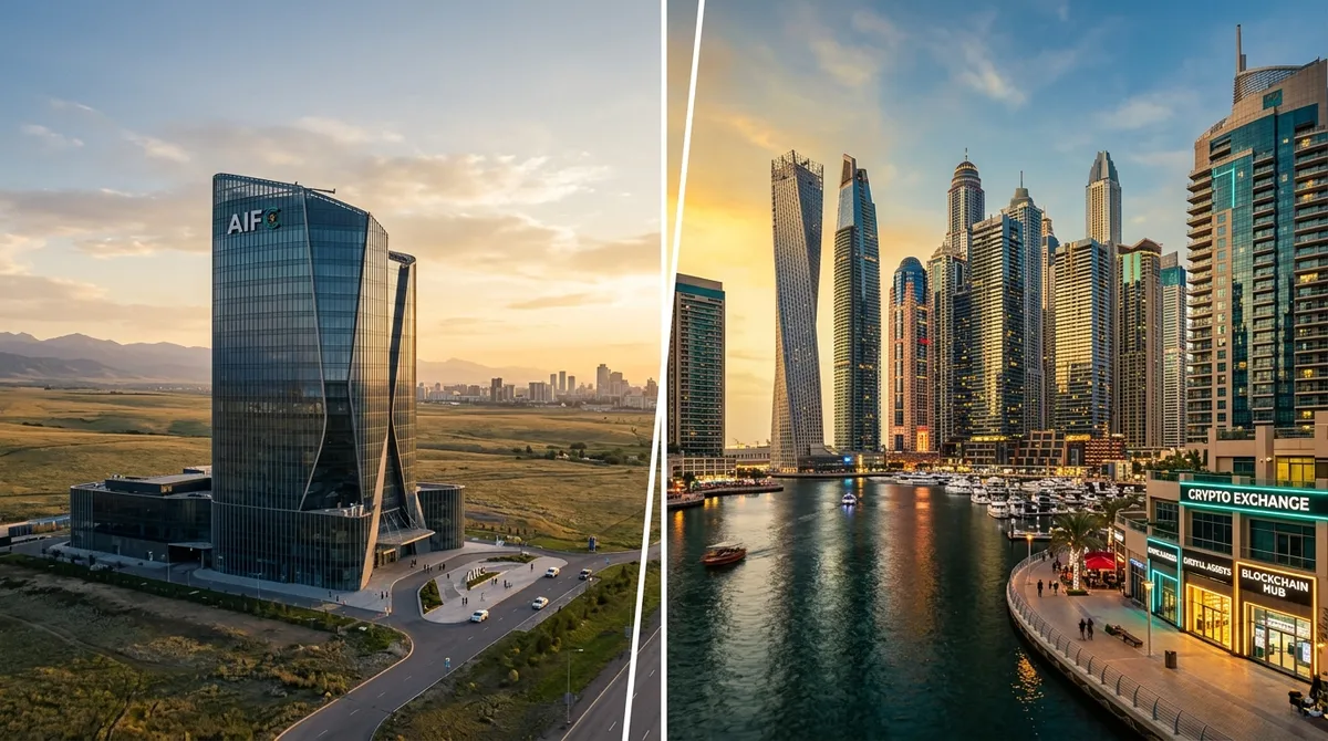 Сравнение криптозон AIFC Казахстана и VARA Дубая — порог входа и условия для крипто-бизнеса