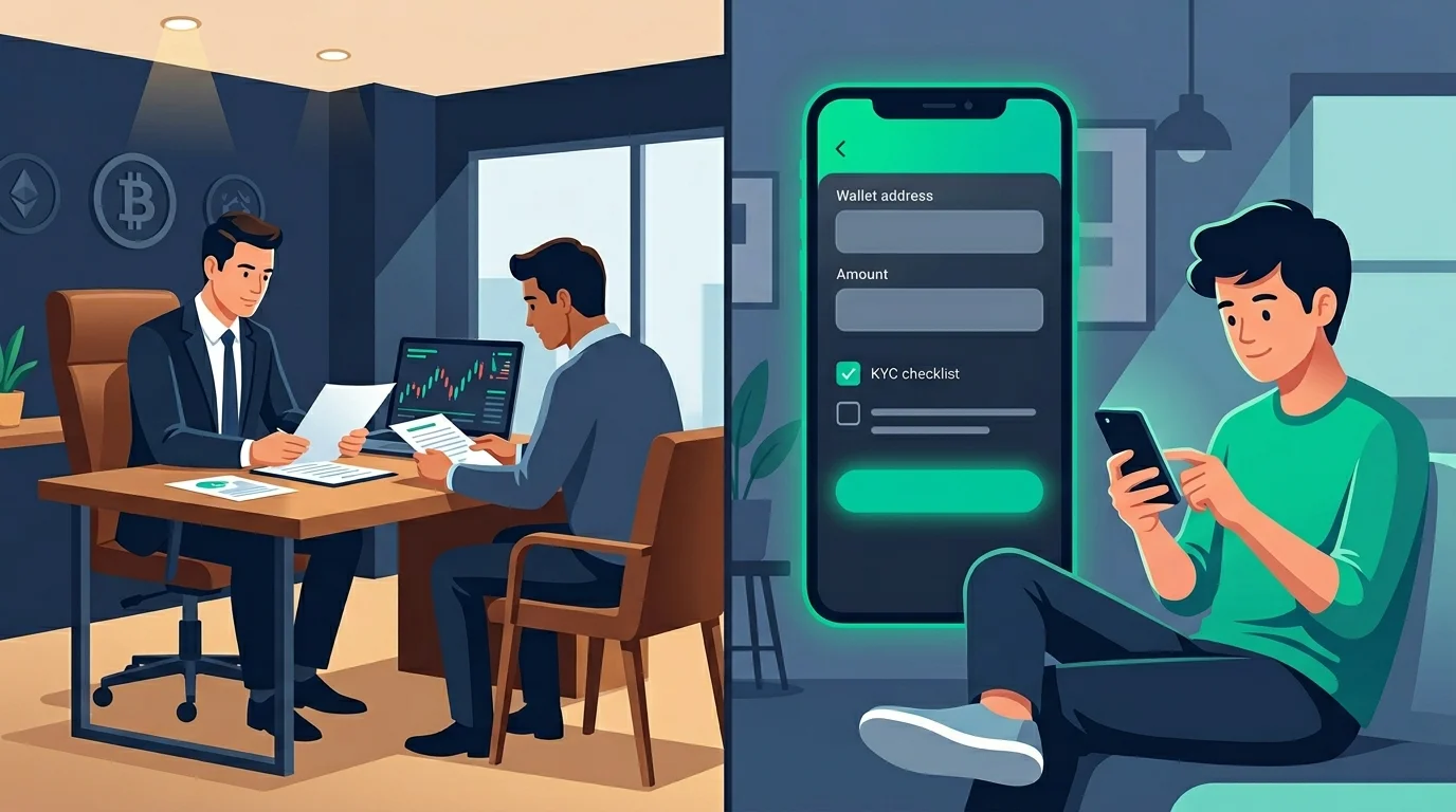 Сравнение офлайн-офиса и онлайн-формы обмена крипты
