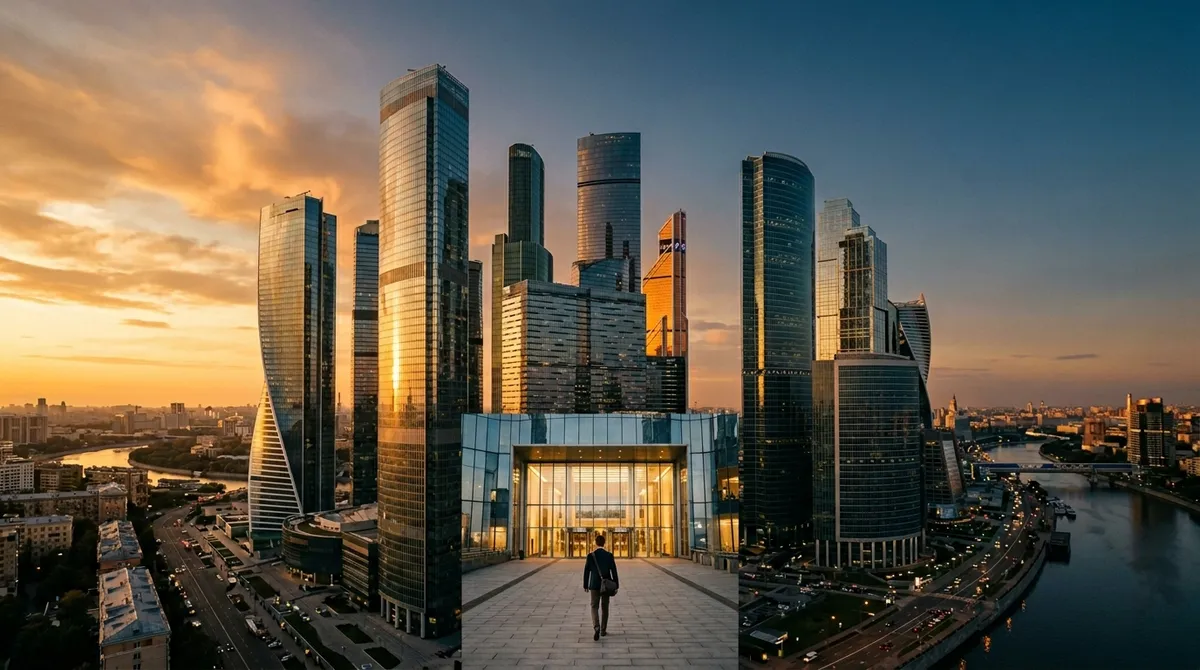 Деловой центр Москва-Сити, башни Федерация и Око — район концентрации офлайн-криптообменников