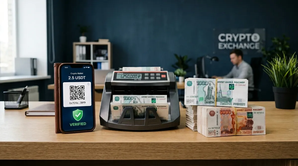Офис криптообменника в Ярославле — процесс наличного обмена USDT на рубли