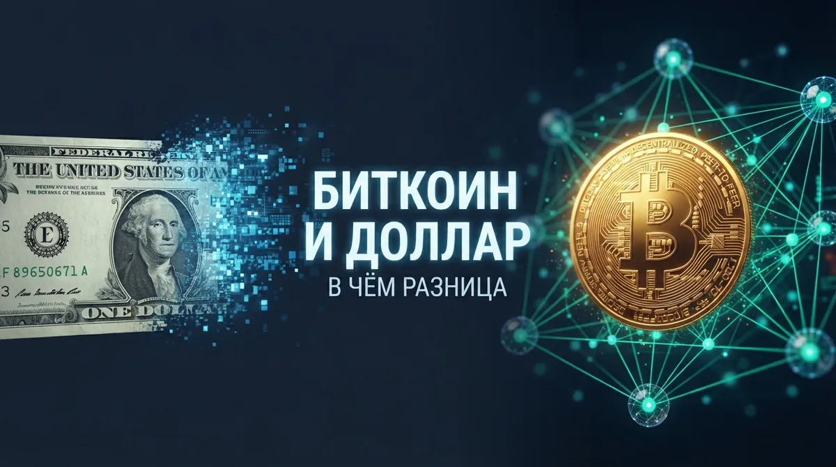 Биткоин и доллар: сравнение криптовалюты и традиционных денег