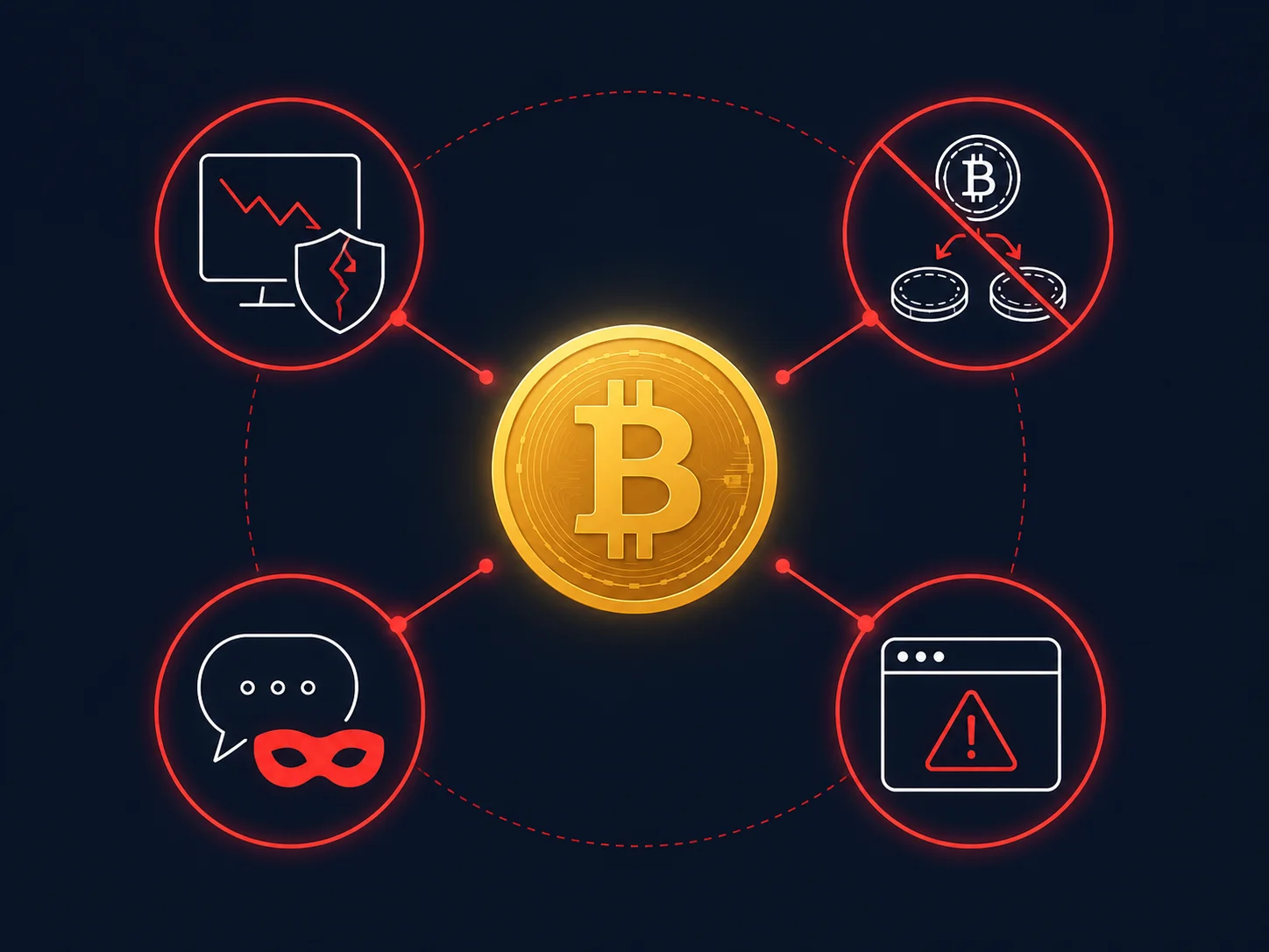 Схема мошеннических сервисов вокруг биткоина: фейковые платформы, удвоители, фишинг, поддельные контакты
