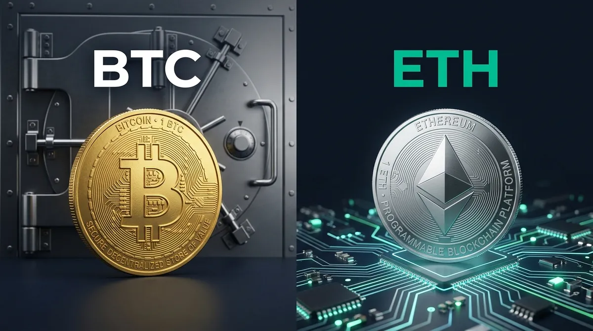 Сравнение биткоина (BTC) и эфириума (ETH): назначение, консенсус и эмиссия двух криптовалют