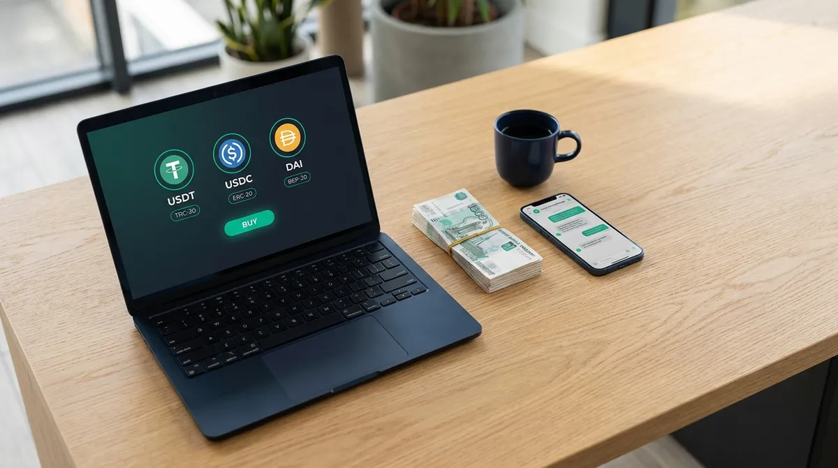 Сравнение стейблкоинов USDT, USDC и DAI и способов их покупки за рубли