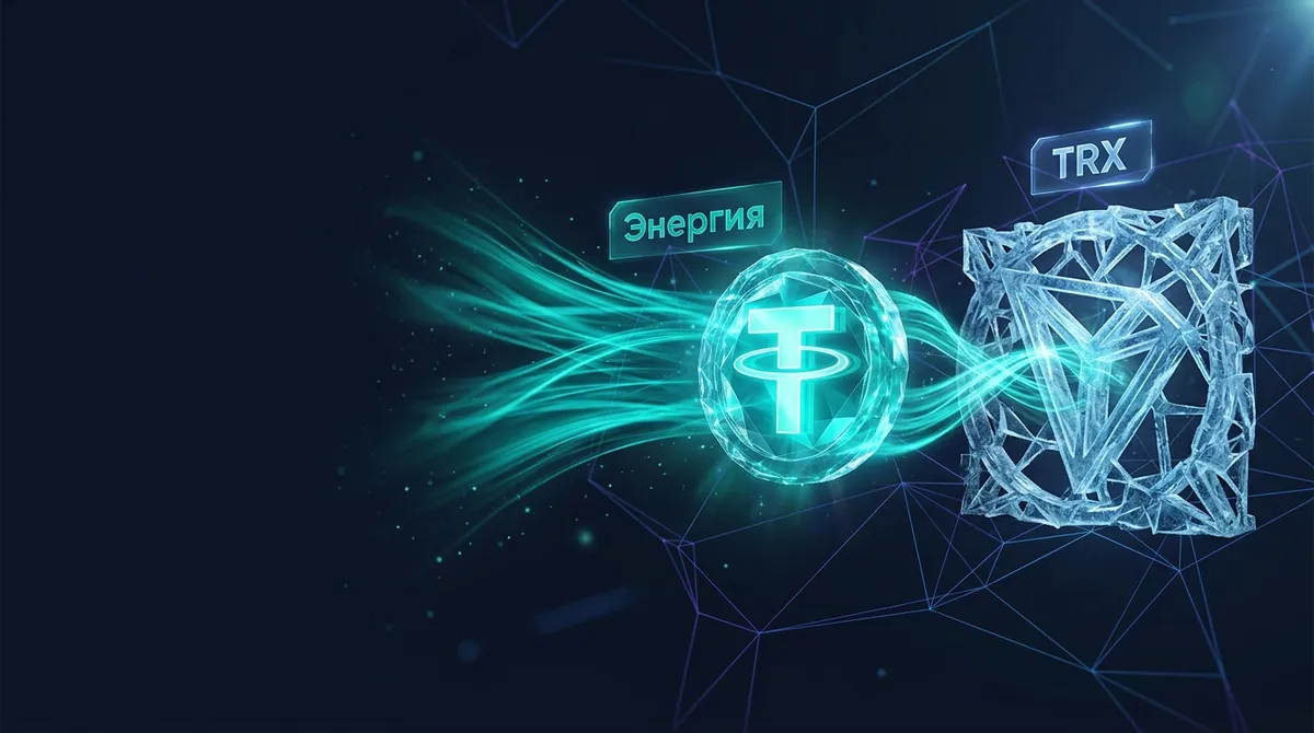 Схема оплаты перевода USDT в сети Tron: энергия, Bandwidth и запас TRX на балансе кошелька