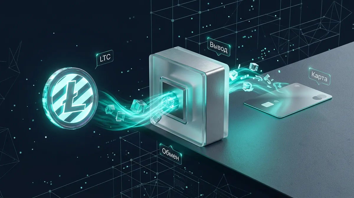 Вывод Litecoin (LTC) на банковскую карту через обменник: способы, комиссии и сроки