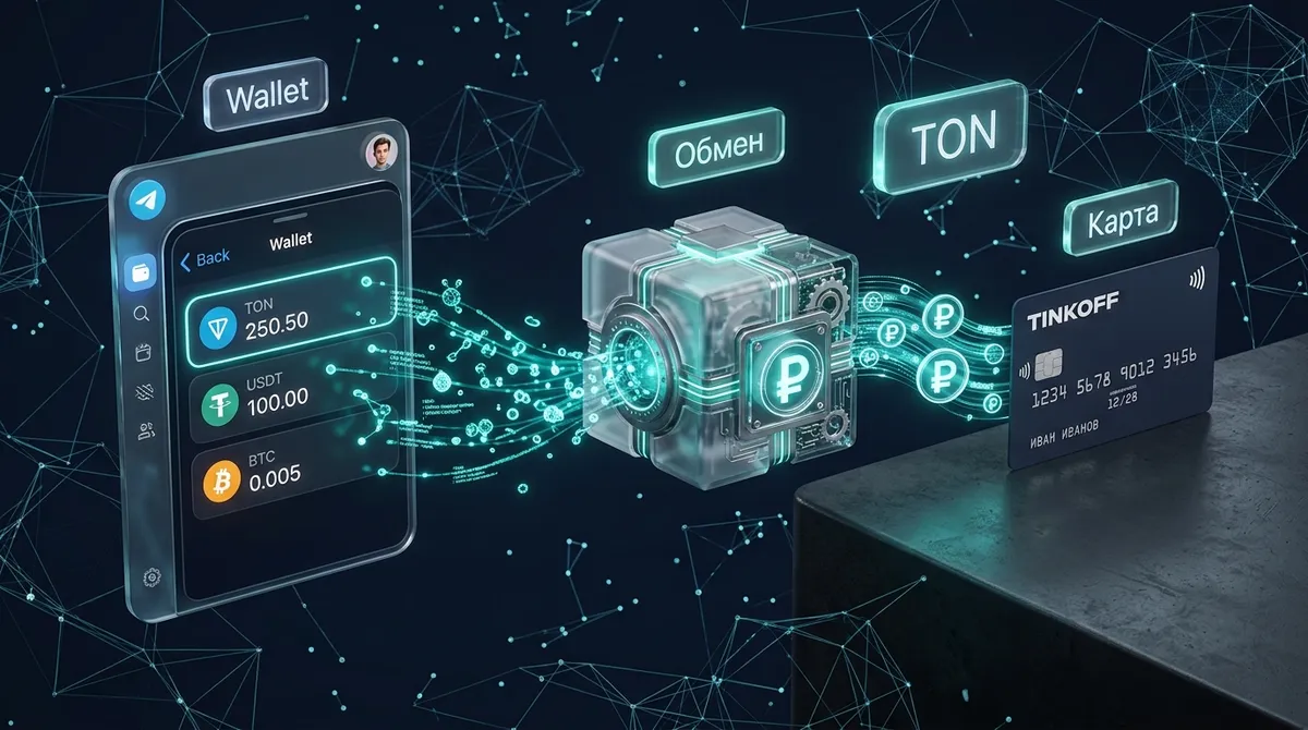 Встроенный криптокошелёк Telegram Wallet: покупка, продажа и вывод USDT и TON