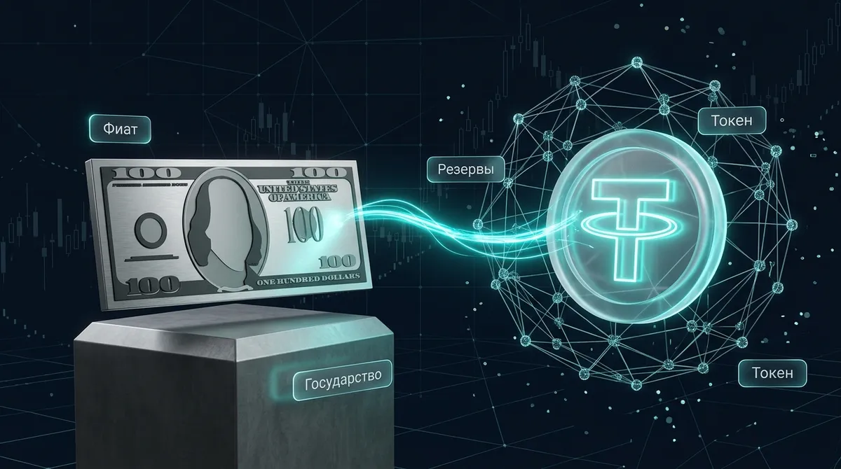 Сравнение доллара США и стейблкоина USDT: фиатные деньги и криптовалюта на блокчейне