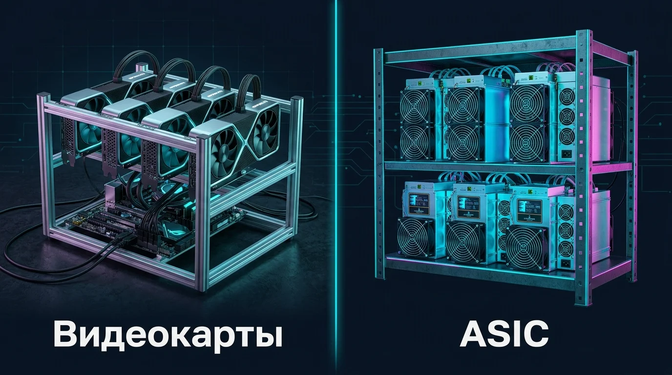 Сравнение майнинга LBC: домашняя ферма на видеокартах и промышленные ASIC-майнеры