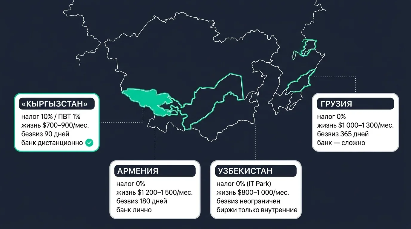 Выбор юрисдикции зависит от профиля — нет универсально лучшего варианта