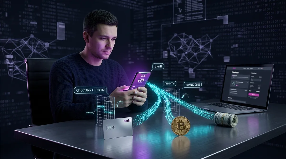 Пополнение кошелька Skrill: карта, банковский перевод и обмен криптовалюты